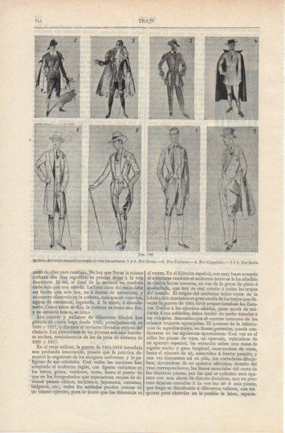 LAMINA ESPASA PV50746: Modelo de traje masculino por Busay, Fabiano, Cappiello y Boris