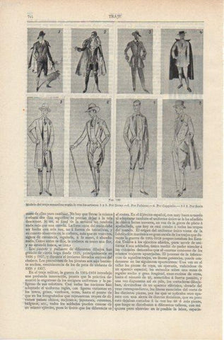 LAMINA ESPASA PV50746: Modelo de traje masculino por Busay, Fabiano, Cappiello y Boris