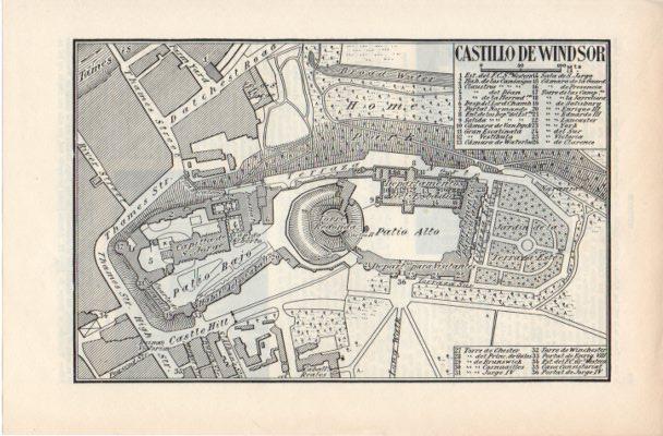 LAMINA ESPASA PV50915: Plano del Castillo de Windsor