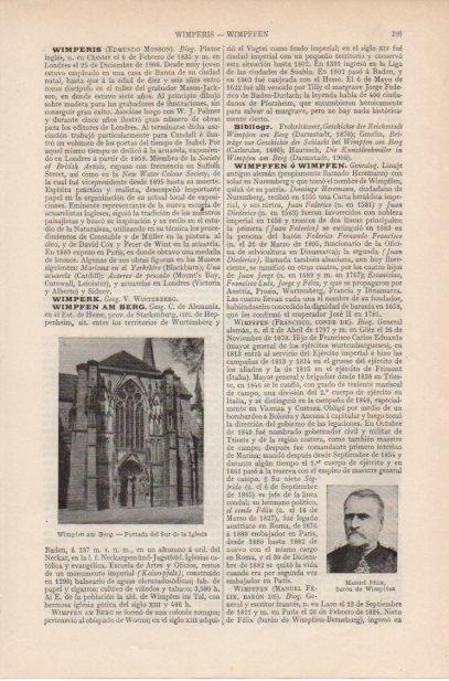 LAMINA ESPASA PV50911: Portada iglesia de Wimpfen am Berg, Alemania