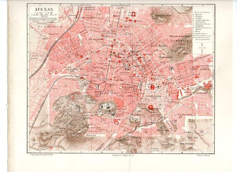 LAMINA ESPASA PV50954: Plano de Atenas