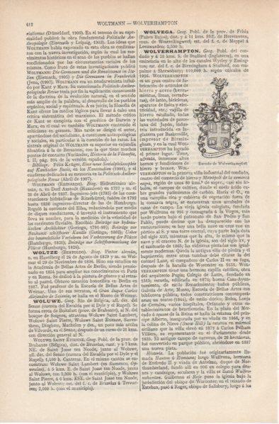 LAMINA ESPASA PV50928: Escudo de Wolverhampton, Inglaterra