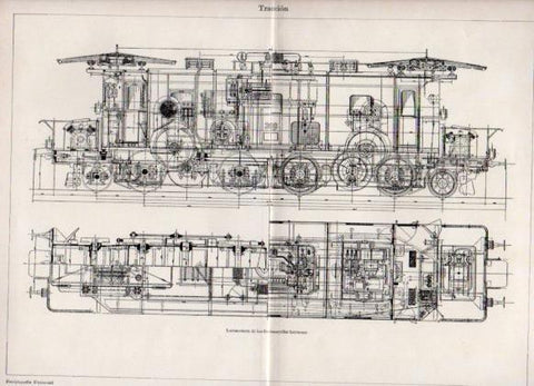 LAMINA ESPASA PV50944: Locomotora de los ferrocarriles berneses