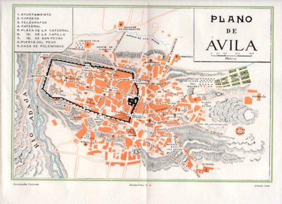 LAMINA ESPASA PV50942: Plano de Avila