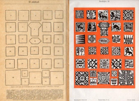 LAMINA ESPASA PV50940: Azulejos de Valencia de Cataluña II