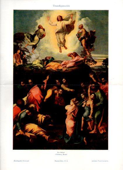 LAMINA ESPASA PV50943: Transfiguracion por Rafael