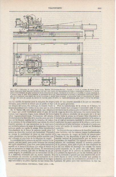 LAMINA ESPASA PV50858: Maquina de carga para horno Martin