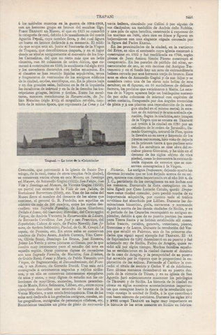 LAMINA ESPASA PV50870: Torre de la Colombaia en Trapani, Italia