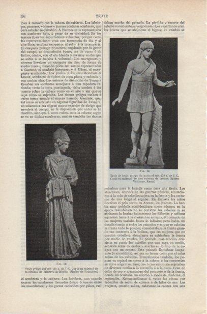 LAMINA ESPASA PV50702: Traje de baño de Grecia estatua, Museo Vaticano