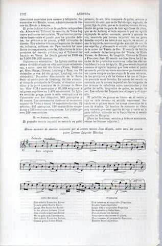 LAMINA ESPASA PV50530: Himno nacional de Austria