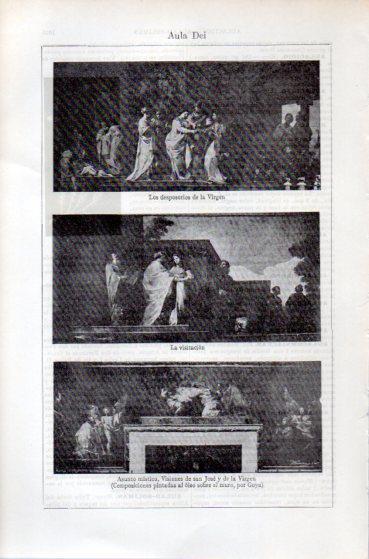 LAMINA ESPASA PV50522: Aula Dei pinturas por Goya