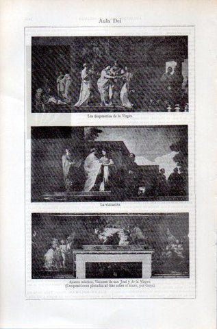 LAMINA ESPASA PV50522: Aula Dei pinturas por Goya