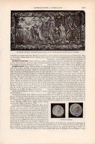 LAMINA ESPASA PV50525: Emperador Aureliano y emperatriz Cenobia tapiz serie Historia de Cenobia