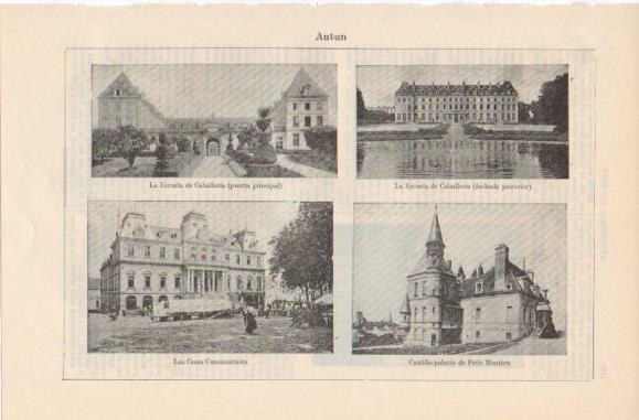 LAMINA ESPASA PV50552: Edificios en Autun, Francia