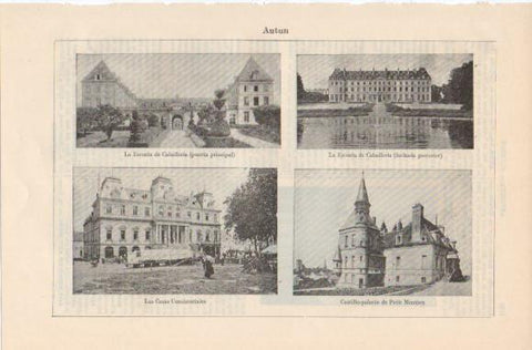 LAMINA ESPASA PV50552: Edificios en Autun, Francia