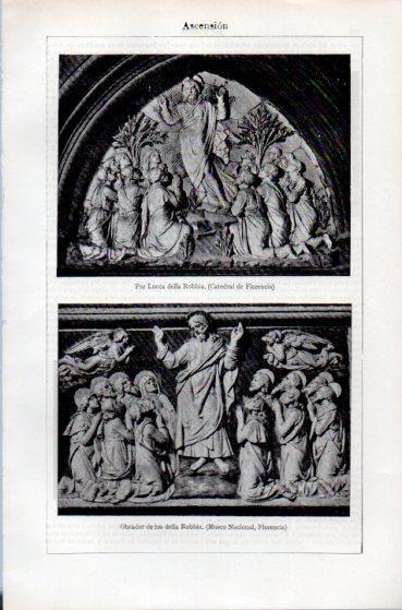 LAMINA ESPASA PV50470: Ascension por Lucca della Robbia y Obrador de los Robbia en Florencia