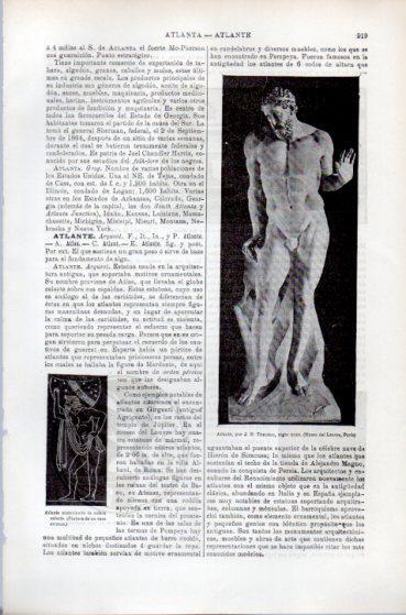 LAMINA ESPASA PV50466: Atlante por J. B. Theodon siglo XVIII