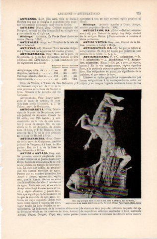 LAMINA ESPASA PV50459: Piro escultura por L. Bartolini