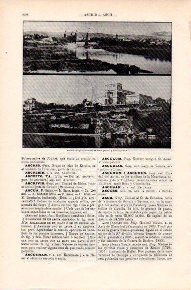 LAMINA ESPASA PV50449: Vista general y Pompetaneum en Aschaffenburgo, Alemania