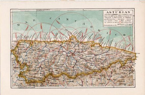 LAMINA ESPASA PV50502: Mapa de Asturias