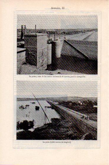LAMINA ESPASA PV50480: La presa de Asuan, Egipto