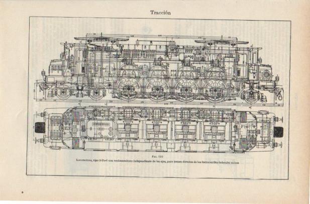 LAMINA ESPASA PV50659: Locomotora tipo 2 ferrocariles de Suiza