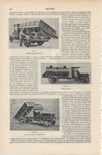 LAMINA ESPASA PV50650: Camion basculante lateral y camion tanque