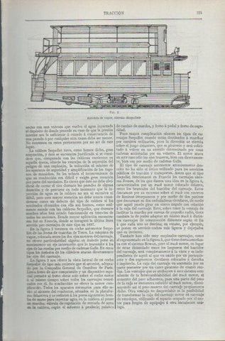 LAMINA ESPASA PV50643: Autobus de vapor sistema Serpollet