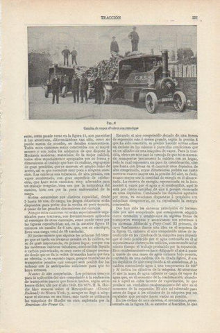 LAMINA ESPASA PV50642: Camion de vapor Foden con remolque