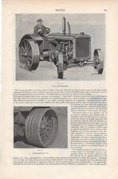 LAMINA ESPASA PV50670: Tractor Allis Chalmer