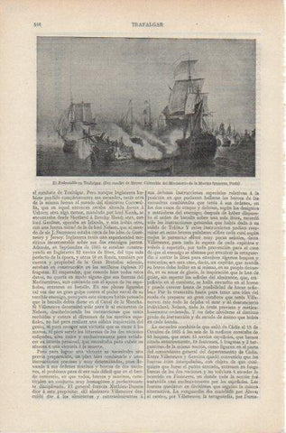 LAMINA ESPASA PV50687: El Redoutable en Trafalgar por Meyer