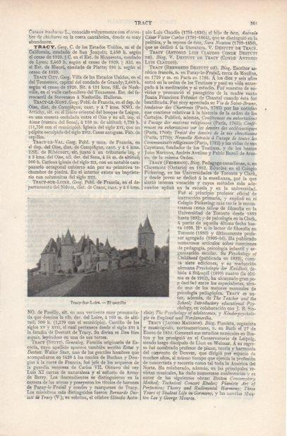 LAMINA ESPASA PV50677: Castillo de Tracy - Sur - Loire, Francia