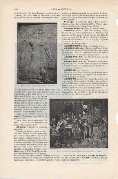 LAMINA ESPASA PV50639: Asur jefe de los dioses, Museo Britanico