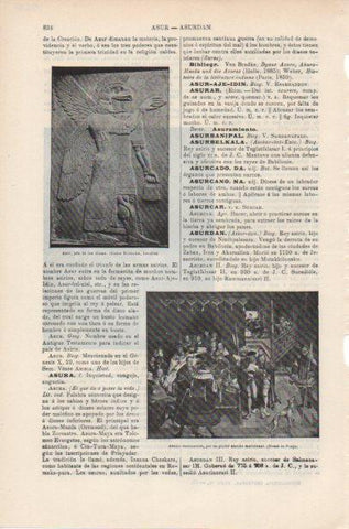 LAMINA ESPASA PV50639: Asur jefe de los dioses, Museo Britanico