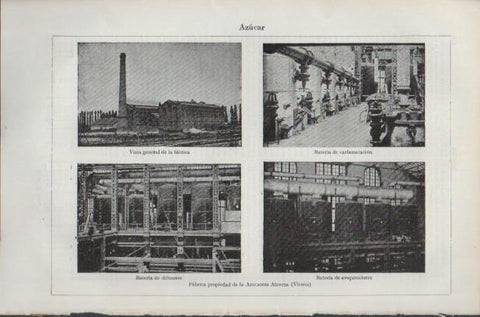 LAMINA ESPASA PV50596: Fabrica de la Azucarera Alavesa en Vitoria