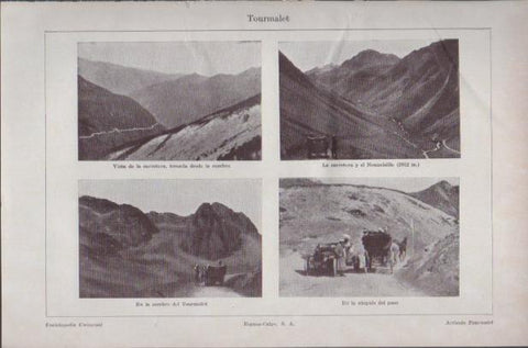 LAMINA ESPASA PV50604: Vistas del Tourmalet, Francia