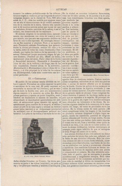 LAMINA ESPASA PV50588: Huitzilopochtli, Museo Nacional de Mejico