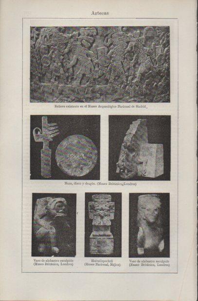 LAMINA ESPASA PV50586: Arte azteca