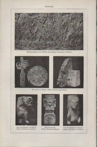 LAMINA ESPASA PV50586: Arte azteca