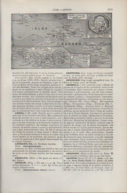 LAMINA ESPASA PV50583: Mapa de las Islas Azores