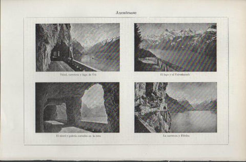LAMINA ESPASA PV50578: Vistas de Axenstrasse, Suiza