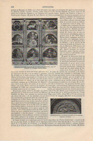 LAMINA ESPASA PV50634: Alegoria de la vida por J. Miretto, Palacio de la Razon