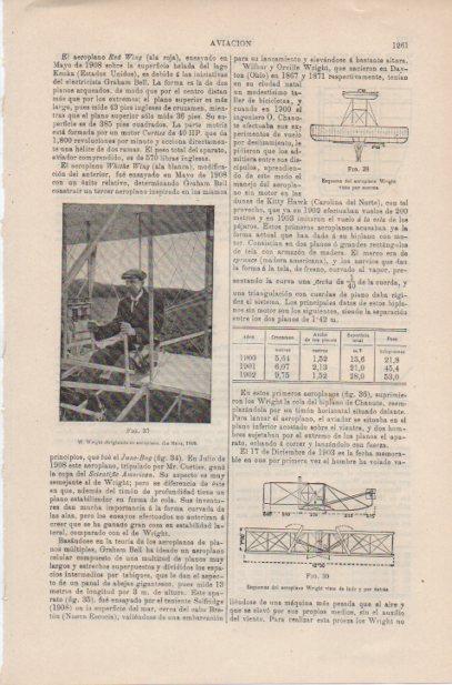 LAMINA ESPASA PV50628: W. Wright dirigiendo su aeroplano en 1908 en Le Mans