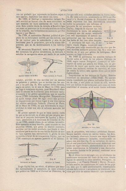 LAMINA ESPASA PV50624: Aeroplano de V. Tatin