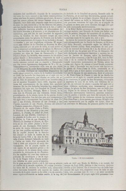 LAMINA ESPASA PV50610: Ayuntamiento de Tours, Francia