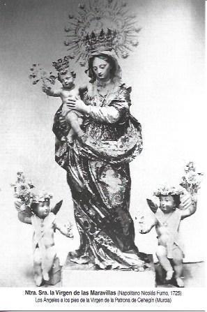 POSTAL A6996: Detalle de la Virgen de las Maravillas de Farno. Cehegin, Murcia