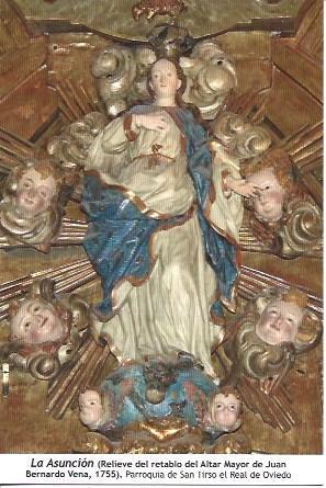 POSTAL A6974: La Asuncion, retablo del Altar Mayor de San Tirso el Real de Oviedo