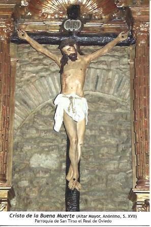 POSTAL A6971: Cristo de la Buena Muerte, San Tirso el Real de Oviedo