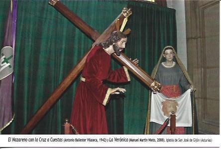 POSTAL A6943: El Nazareno con la cruz a cuestas. Gijon