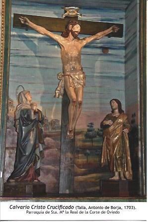 POSTAL A6949: Calvario Cristo crucificado. Oviedo